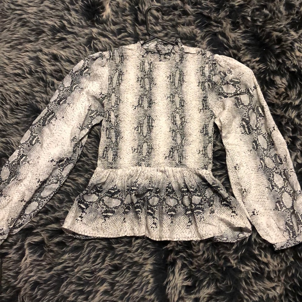 Snake Skin Print Blouse